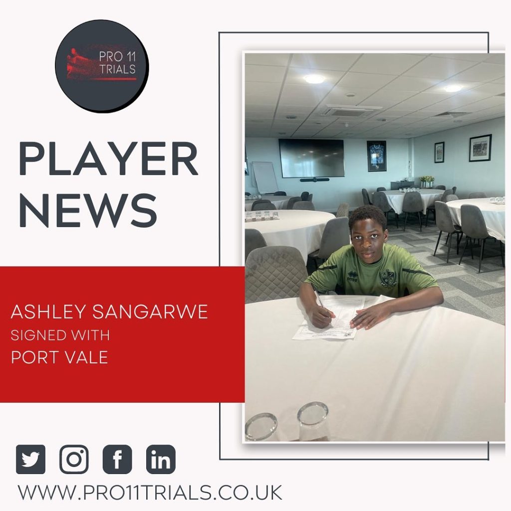 Ashley Sangarwe signs for Port Vale FC