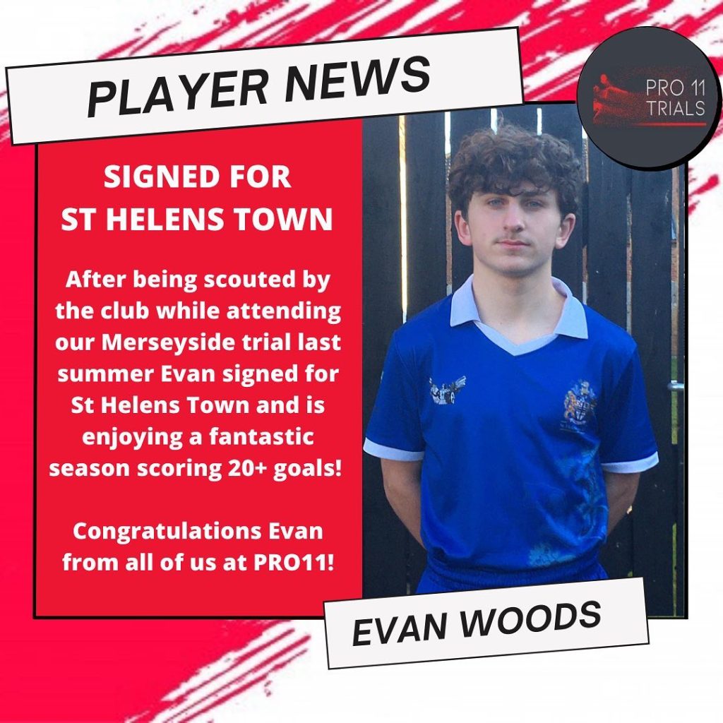 Evan Woods signs for St Helens Town  ⁣