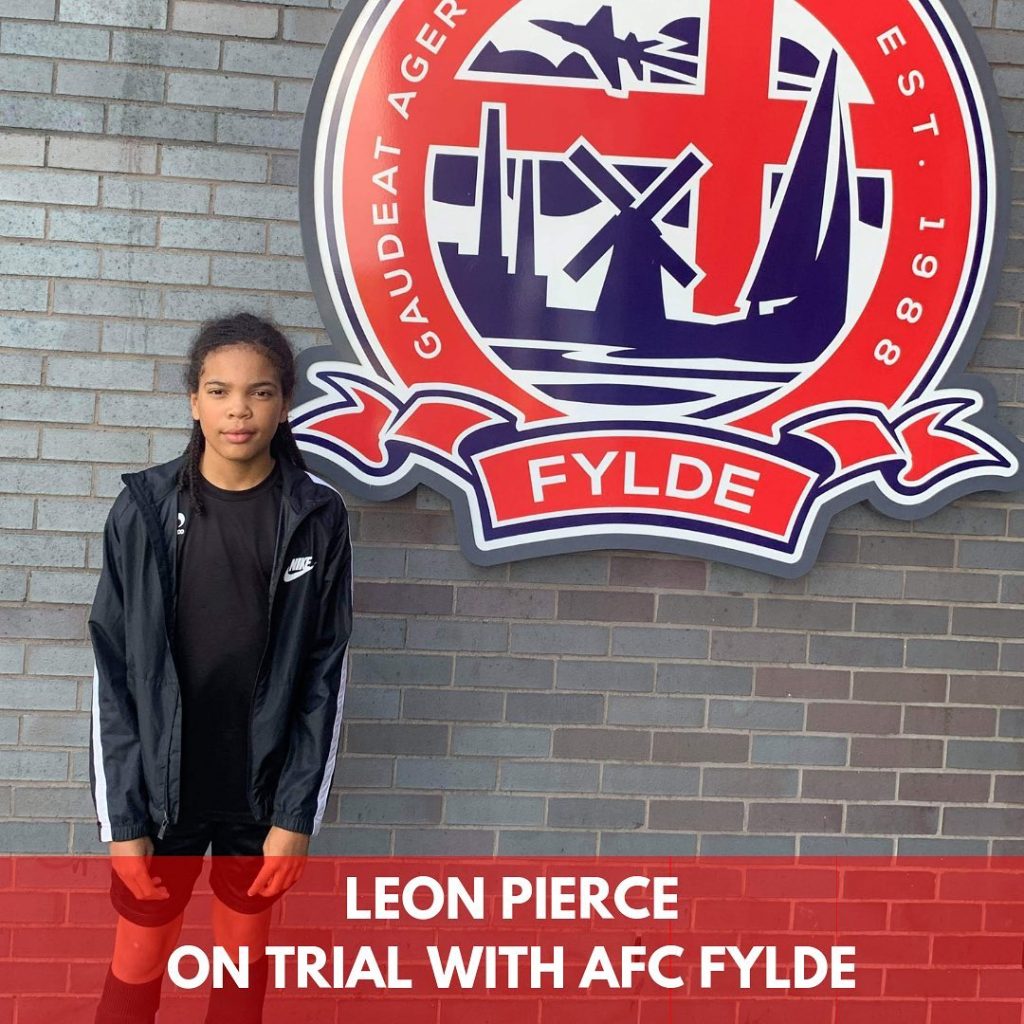 PLAYER UPDATE – Leon Pierce on trial with AFC Fylde