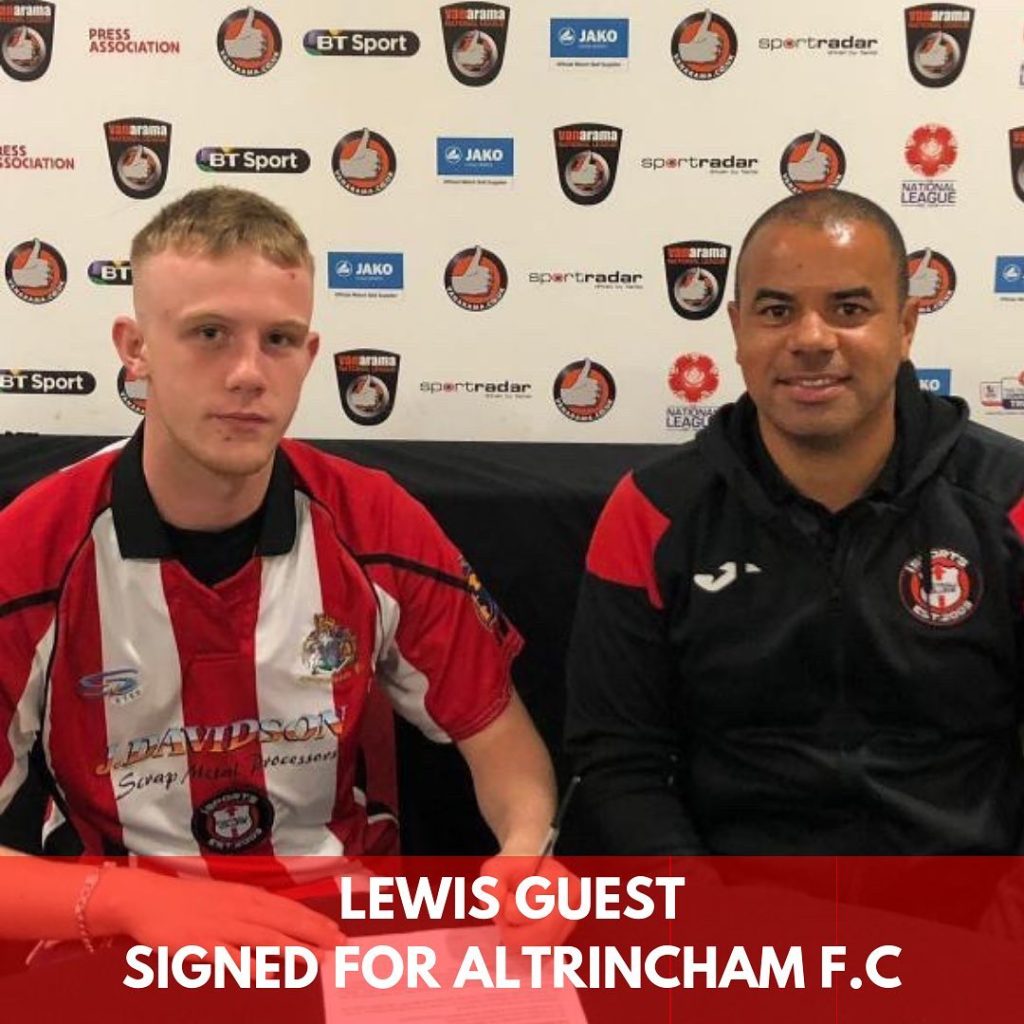PLAYER UPDATE – Lewis Guest signed for Altrincham FC