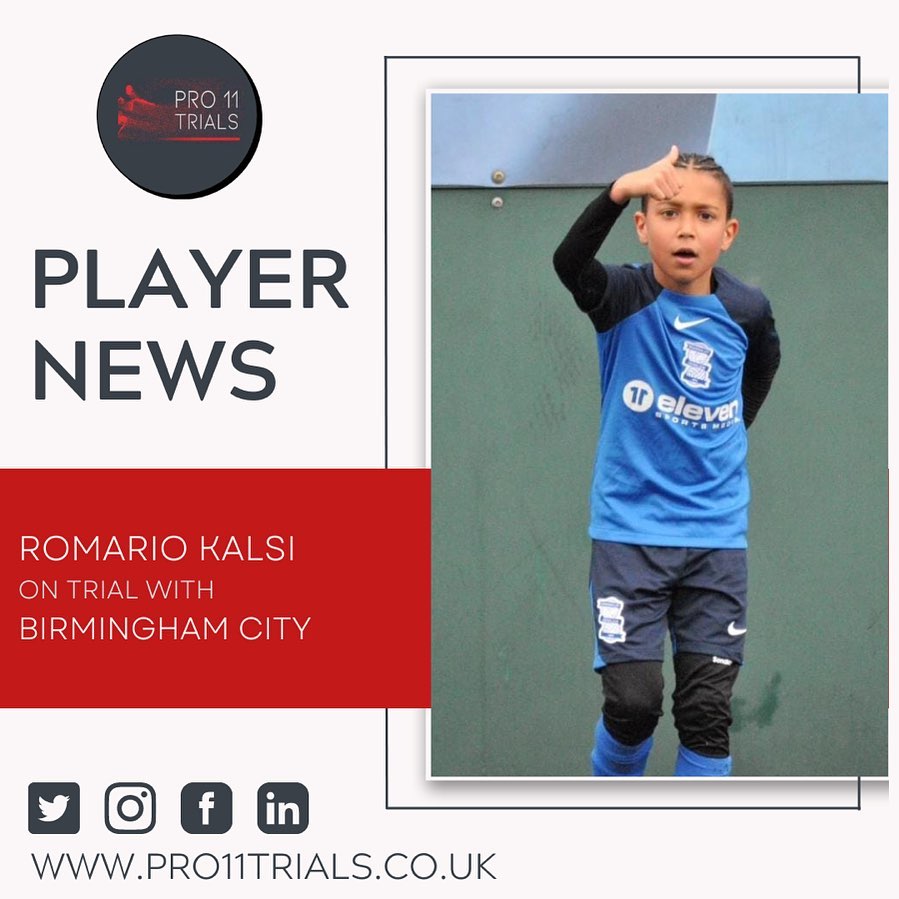 Romario Kalsi on trial with Birmingham City FC