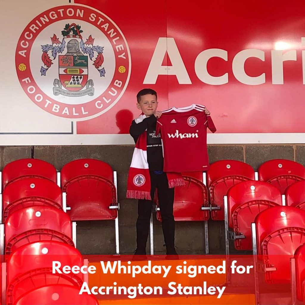 PLAYER UPDATE – Reece Whipday signed to Accrington Stanley
