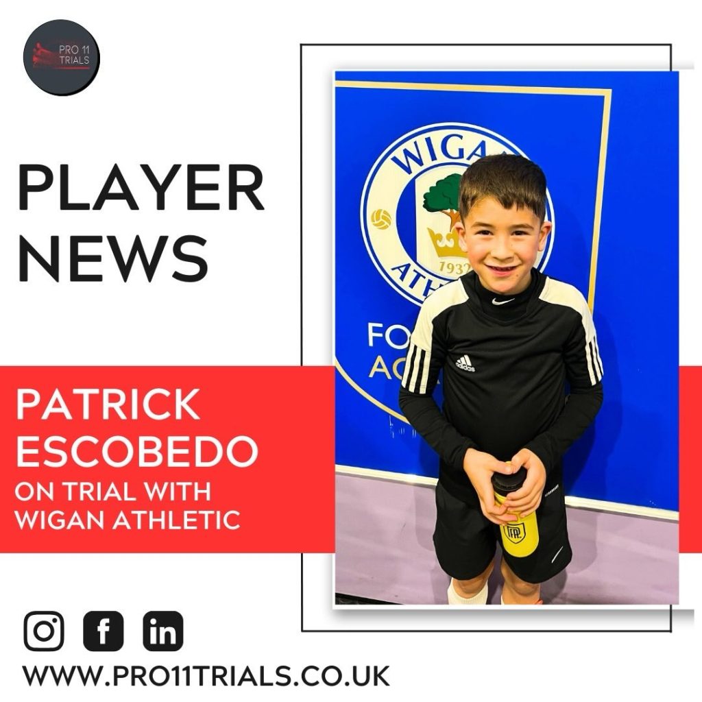 Patrick Escobedo on trial with Wigan Athletic