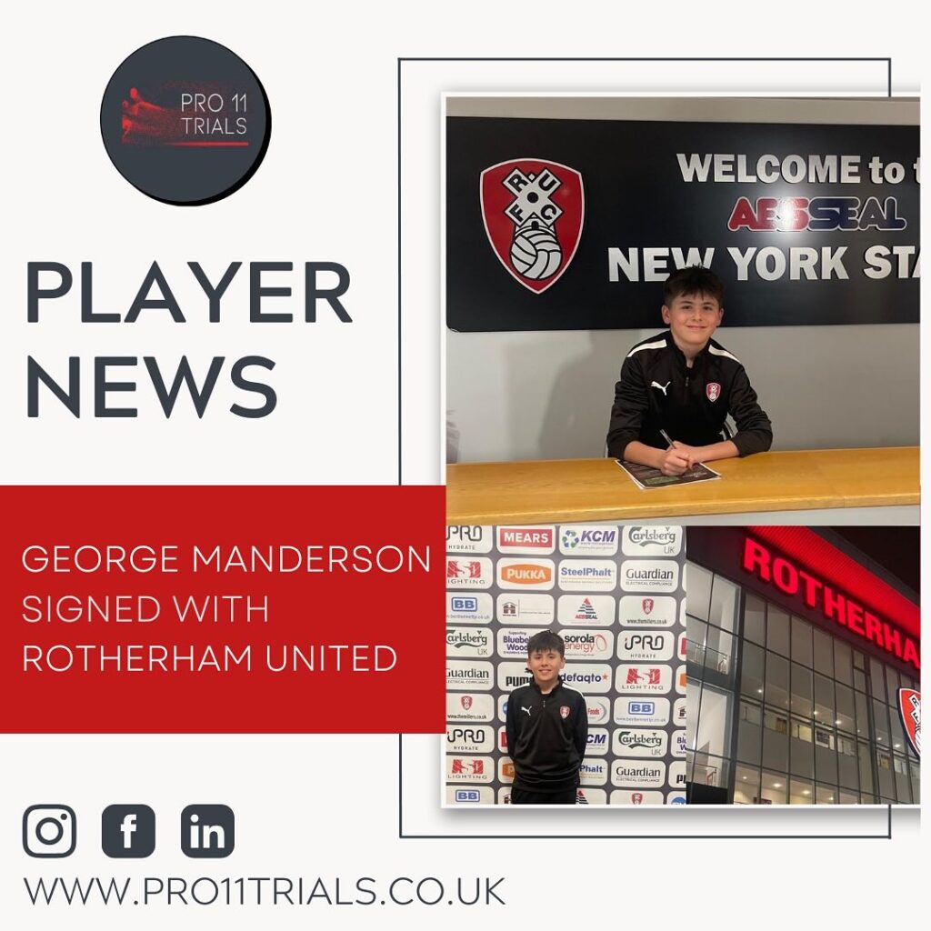 George Manderson signs for Rotherham United