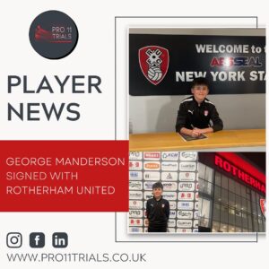 George Manderson signs for Rotherham United