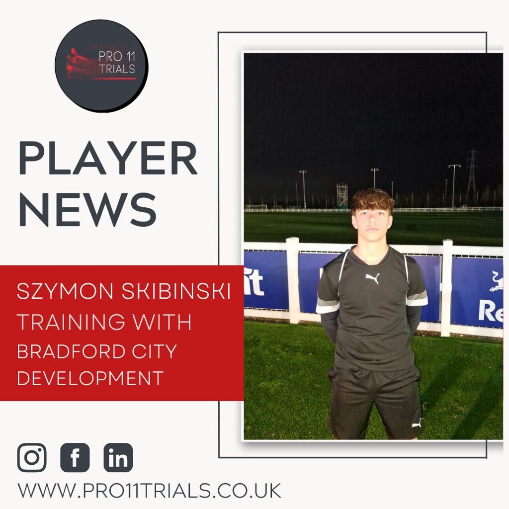 Szymon Skibinski on Trial with Bradford City Dvt
