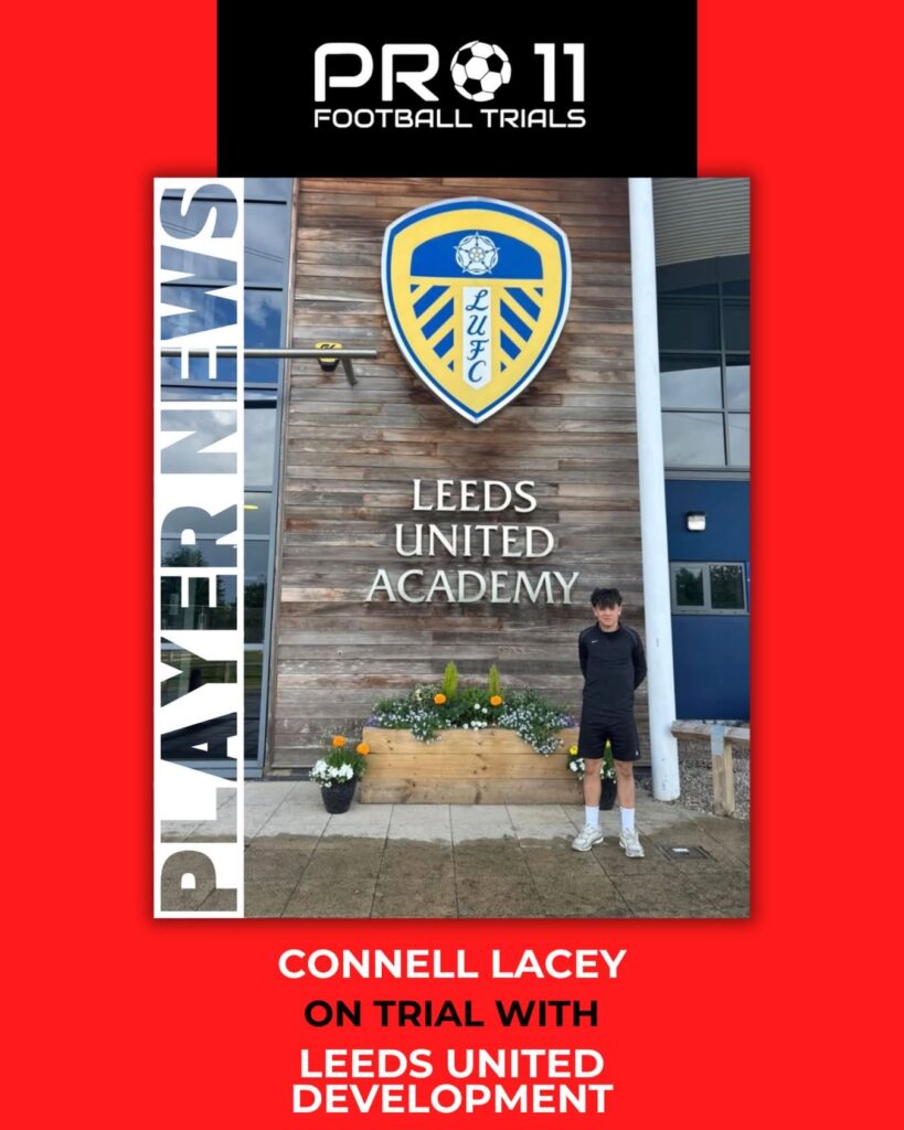 Connell Lacey on trial with Leeds United Development