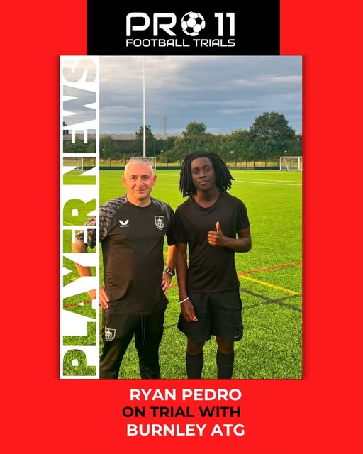Ryan Pedro on trial with Burnley ATG