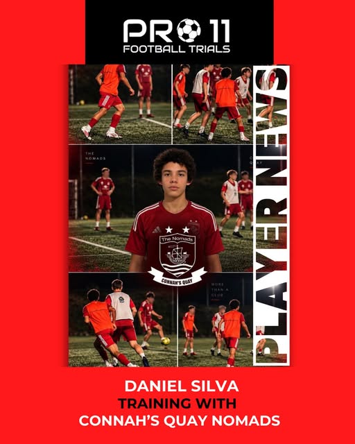 Daniel Silva training at Connah's Quay Nomads