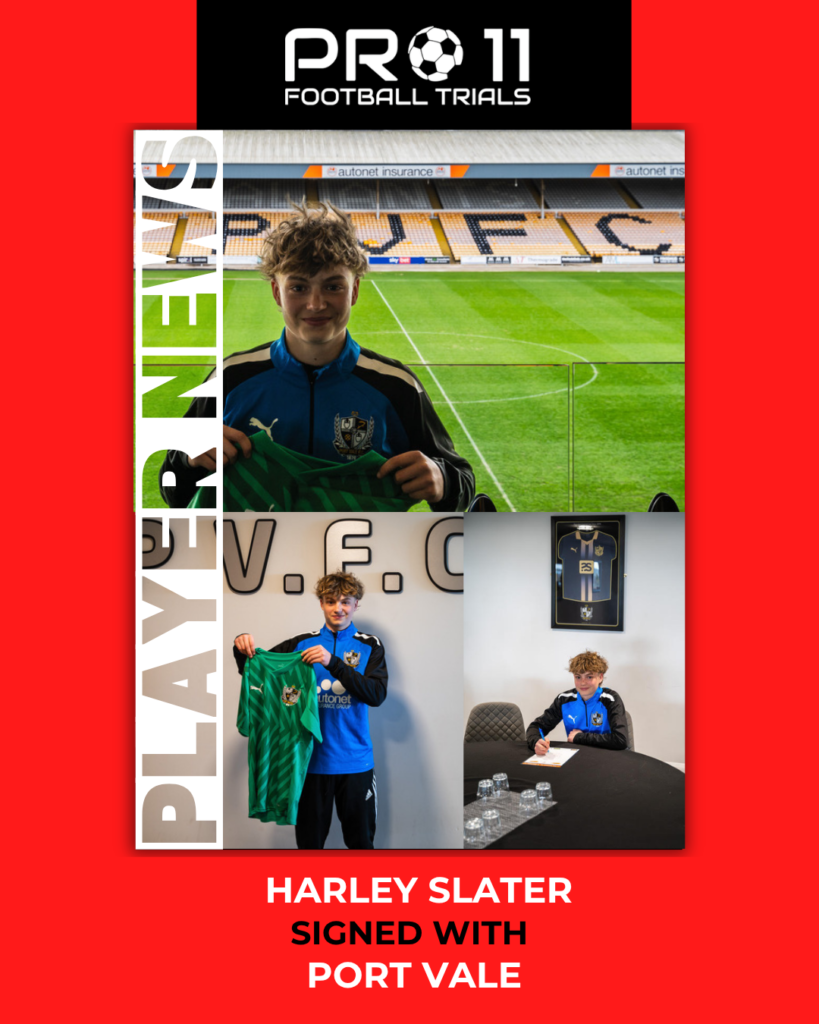Harley Slater signs for Port Vale FC