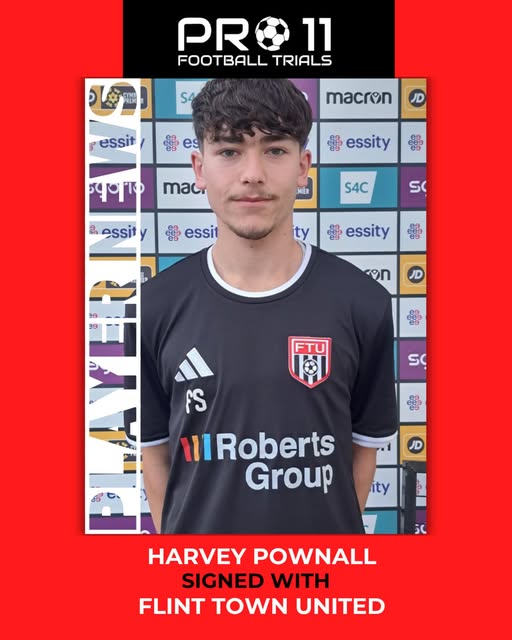 Harvey Pownall signs for Flint Town United