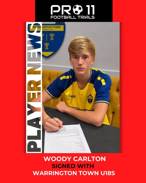Woody Carlton Signed for Warrington Town u18s