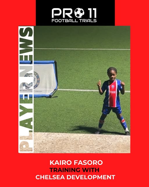 Kairo Fasoro training with Chelsea Development